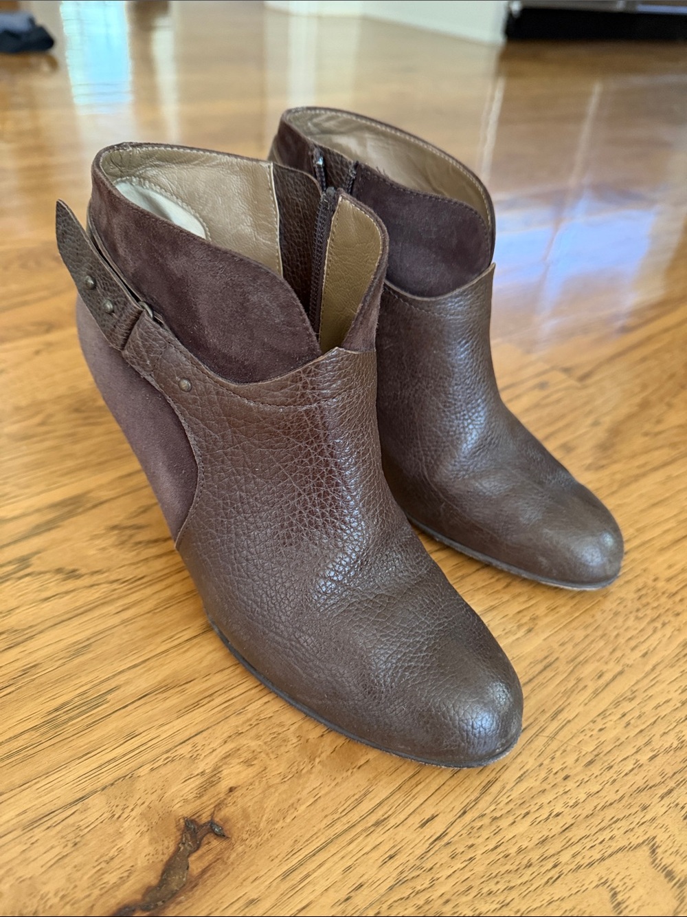 Anyi Lu Vanessa Brown Booties